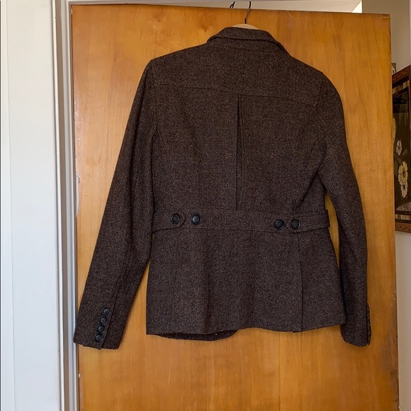 Tweed Brown Gap Blazer Size 8 - Picture 3 of 6